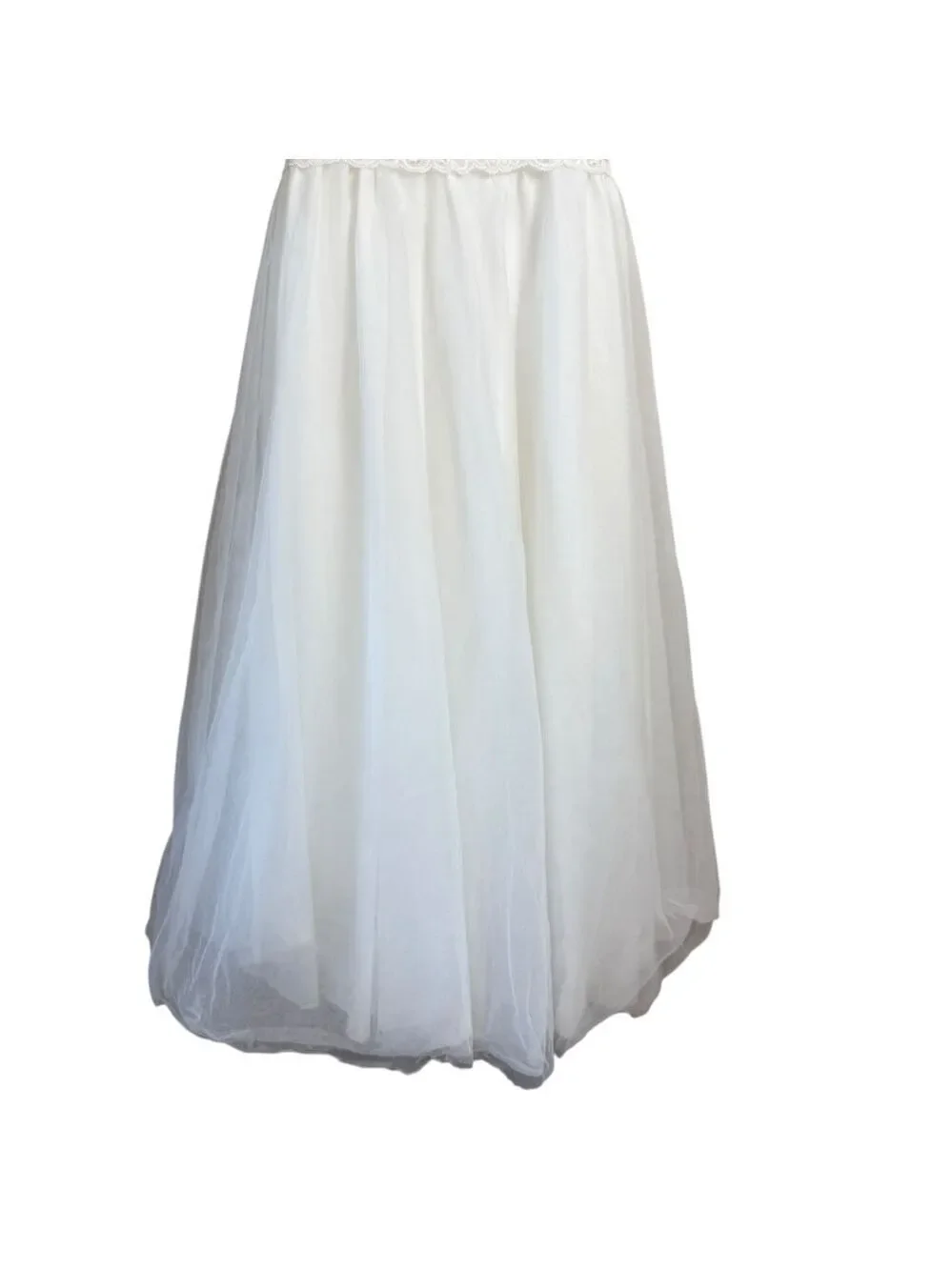 Mary's Bridals Flower Girl Dress White Lace Up Back Size 6